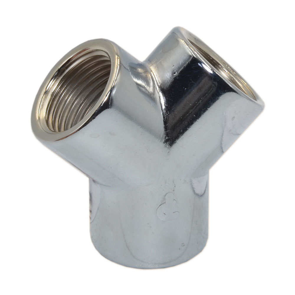 Трійник Y-подібний  (хром) FP Pattaroni Ø1/2" ВВВ (F126CR001)