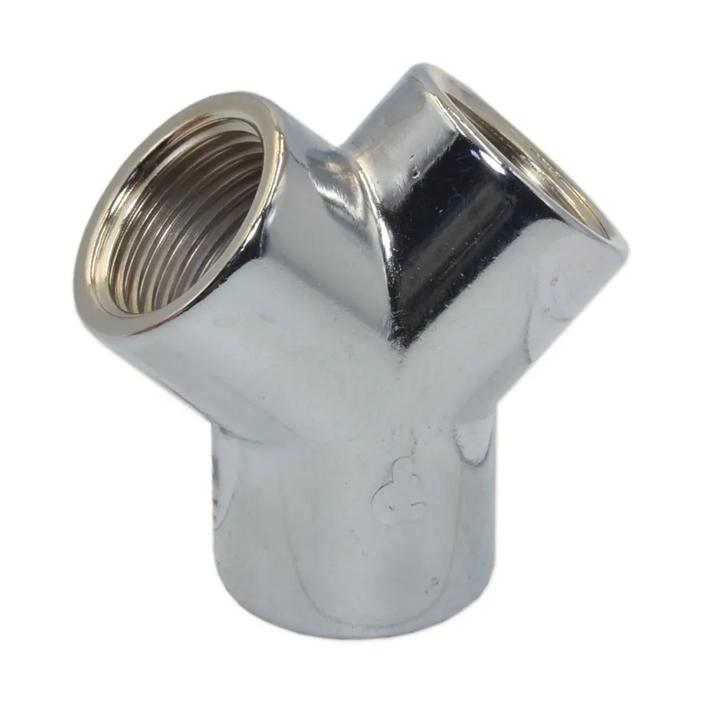 Тройник Y-образный (хром) FP Pattaroni Ø1/2" ВВВ (F126CR001)