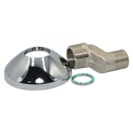 Эксцентрик 25 мм с розеткой хромированный к смесителю FP Pattaroni Ø1/2" x 3/4" (F217CR001)