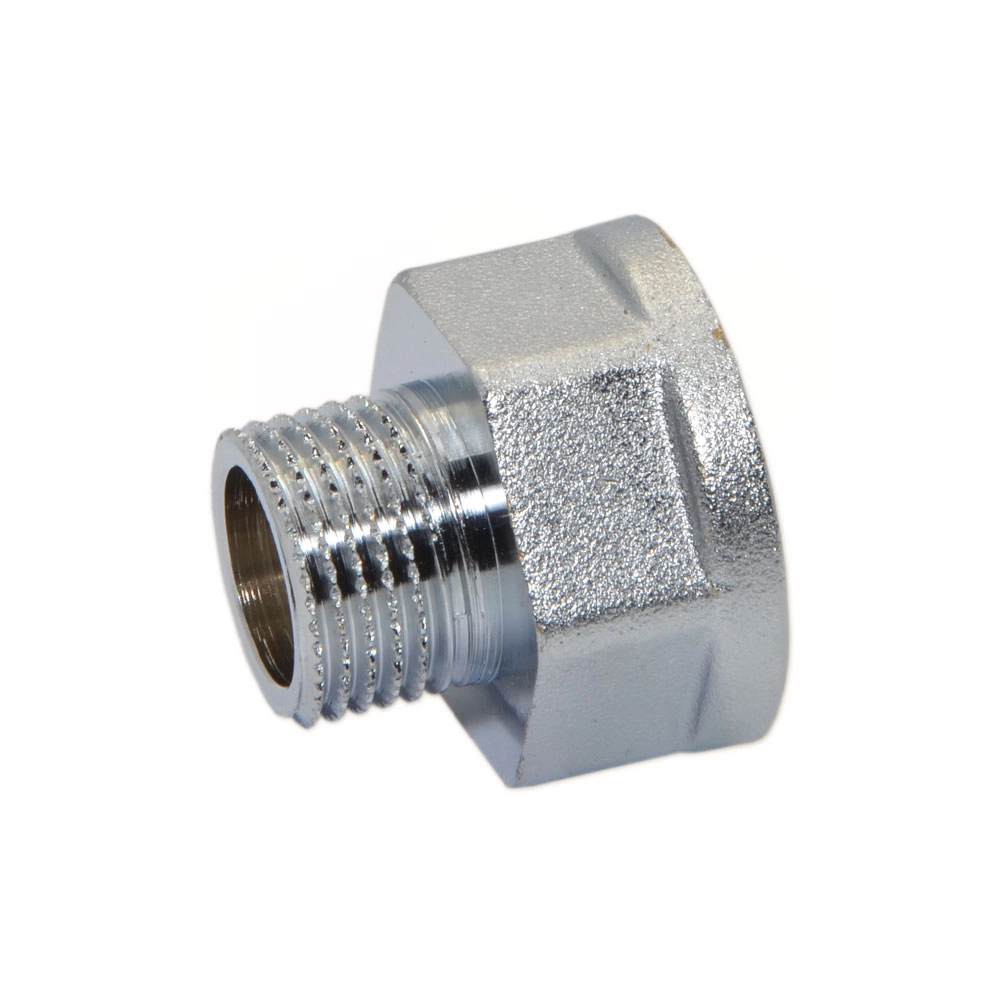 F272CR008  Перехідник  (хром)  (під ключ)  Ø3/4"M х 1"F ЗВ  FP Pattaroni