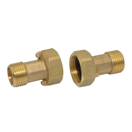 Штуцер для счетчика латунный (пара) FP Pattaroni Ø1/2" х 3/4" НВ (F191R001)