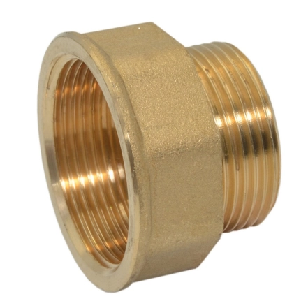 Перехідник латунний під ключ FP Pattaroni Ø1 1/4"M х 1 1/2"F ЗВ (F272R011)
