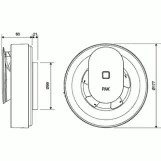 Вытяжной вентилятор PAX Norte white Фото - 3