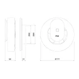 Вытяжной вентилятор PAX Norte black Фото - 2