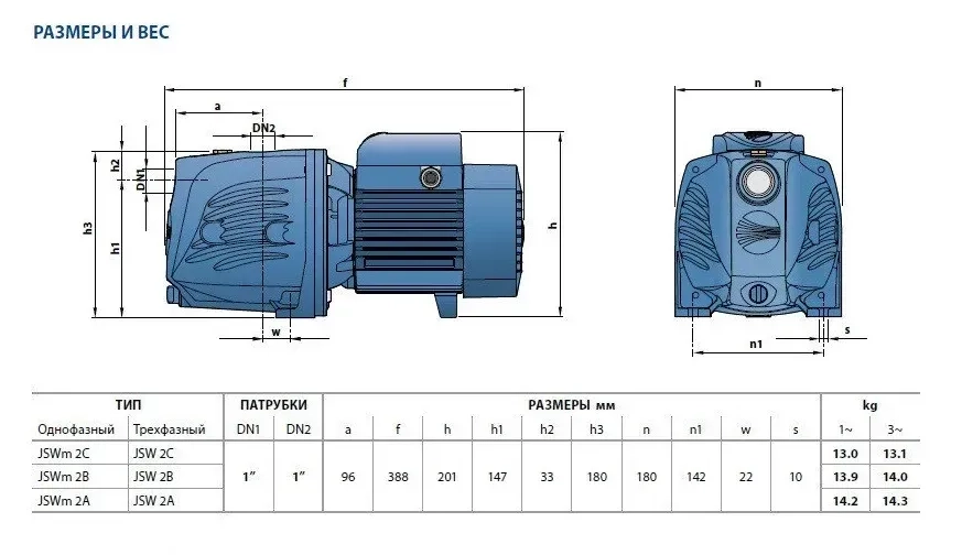 Насосная станция Pedrollo JSWm 2C (10M) 24л (KMHFJS2C/24) Фото - 2