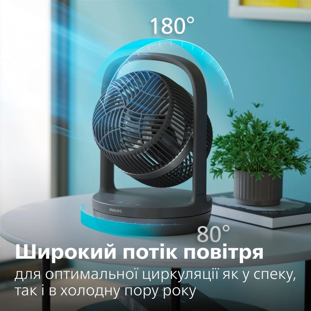 Настільний вентилятор PHILIPS Серія 3000 (CX3050/01) Фото - 5