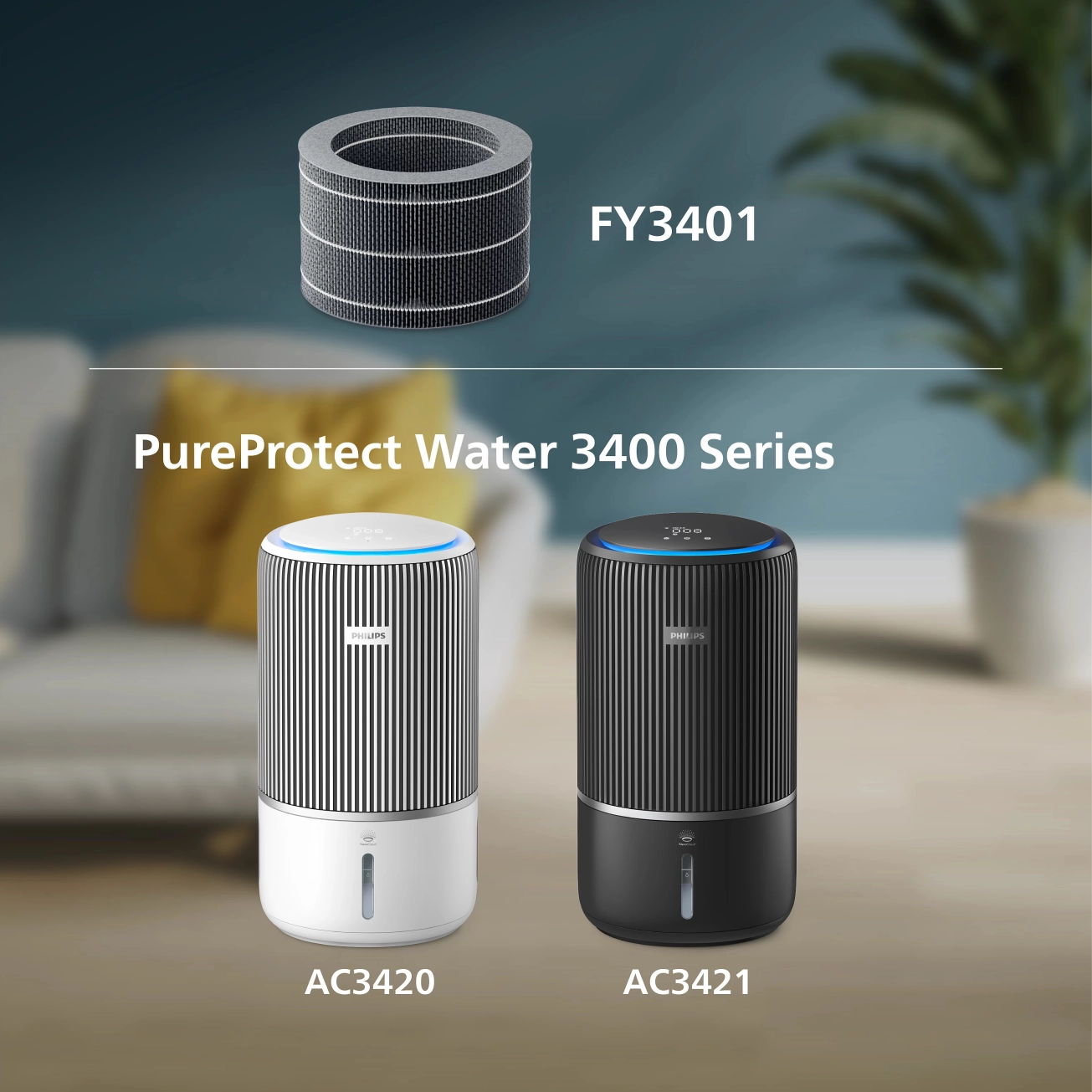 Зволожувальний фільтр Philips PureProtect Water 3400 (FY3401/00) Фото - 1