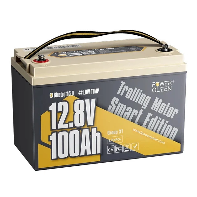 Акумуляторна батарея Power Queen P12V100-100-LTP-BT-4-A100 Low-temp Bluetooth (44-00518)