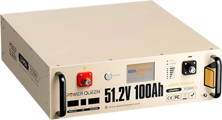Акумуляторна батарея Power Queen P51.2V100-100-COM-16-S3U монтаж в стійку 19"(44-00525)