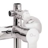 Душевая система универсальная Qtap Plava на три потребителя (с изливом) QT1004CRM Chrome Фото - 4