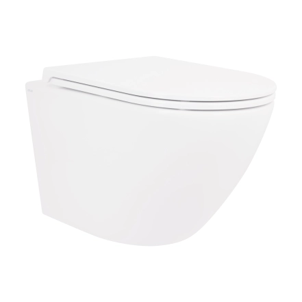 Унитаз подвесной Qtap Robin безободковый с сиденьем Soft-close QT1333046ENRW