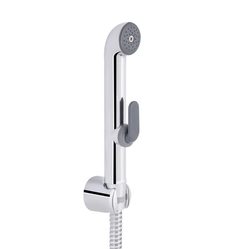 Набор для гигиенического душа Qtap Inspai-Varius округлый QTSETCRMA021 Chrome/Grey (Set)