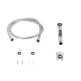 Набор для гігієнічного душу Qtap Inspai-Varius округлий QTSETCRMA021 Chrome/Grey (Set) Фото - 1