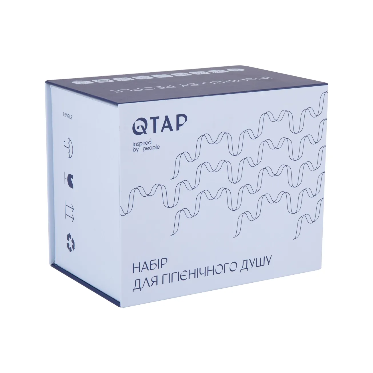 Набор для гігієнічного душу Qtap Inspai-Varius прямокутний QTINSVARCRMV00440201 Chrome Фото - 6