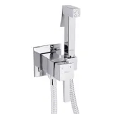 Набор для гігієнічного душу Qtap Inspai-Varius прямокутний QTINSVARCRMV00440201 Chrome Фото - 2