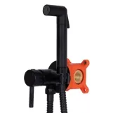 Набор для гигиенического душа Qtap Inspai-Varius округлый QTINSVARBСRV00440001 Black Matt Фото - 2