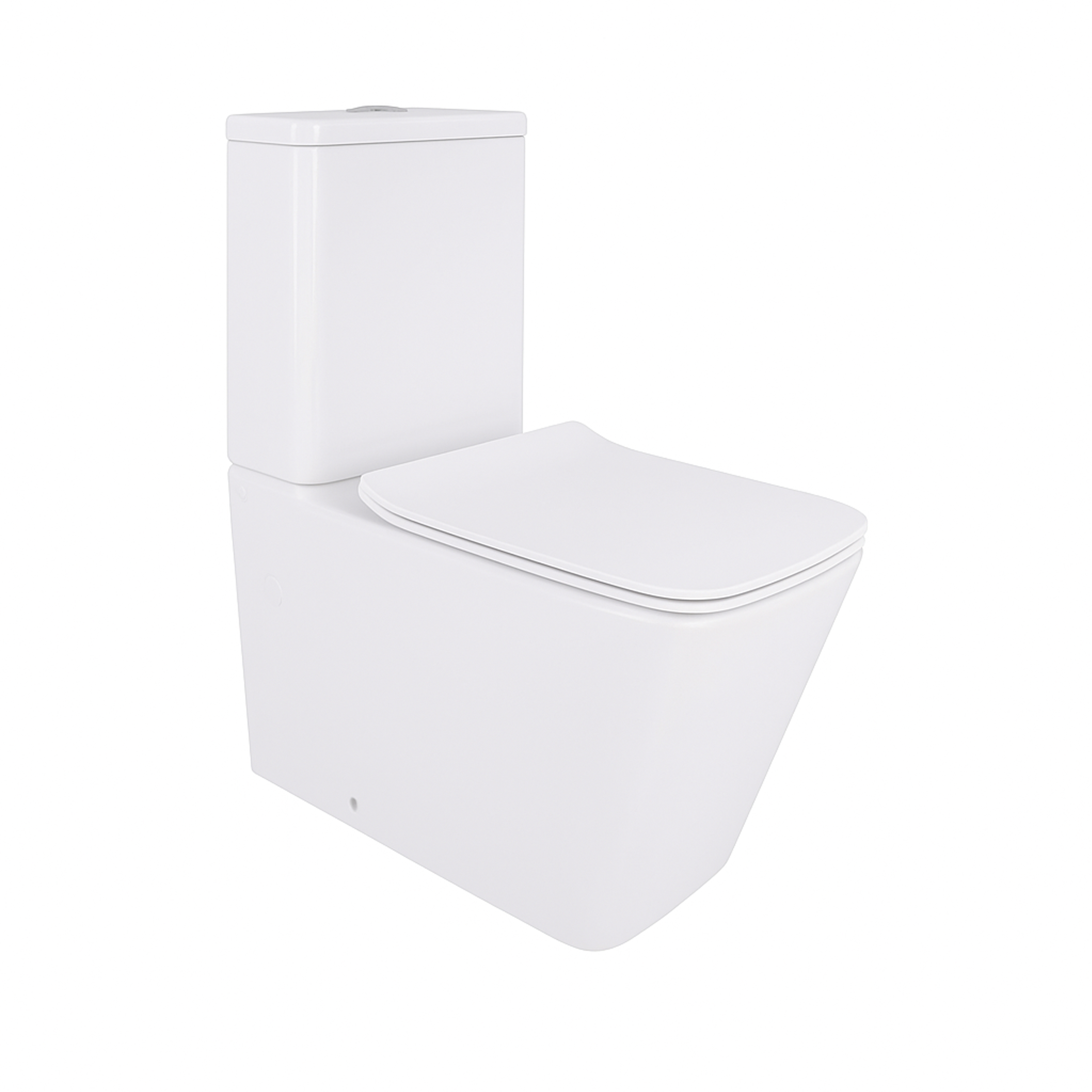 Унітаз-компакт Qtap Crow безобідковий з сідінням Soft-close QT05222170W