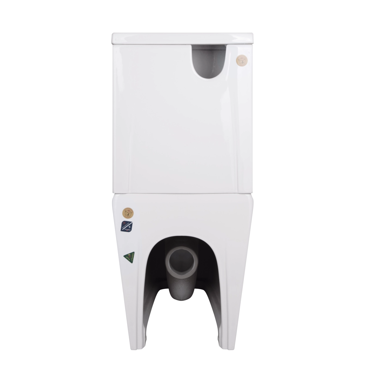 Унітаз-компакт Qtap Crow безобідковий з сідінням Soft-close QT05222170W Фото - 7