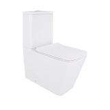 Унітаз-компакт Qtap Crow безобідковий з сідінням Soft-close QT05222170W