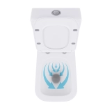 Унітаз-компакт Qtap Crow безобідковий з сідінням Soft-close QT05222170W Фото - 6