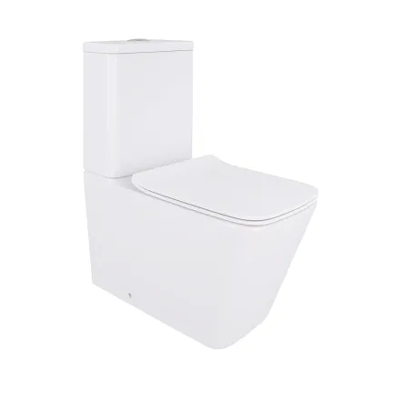 Унитаз-компакт Qtap Crow безободковый с сиденьем Soft-close QT05222170W