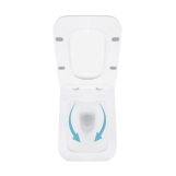 Унітаз підвісний Qtap Crow безобідковий з сідінням Soft-close QT05335170W Фото - 5