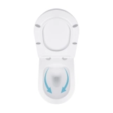 Унитаз подвесной Qtap Jay безободковый с сиденьем Soft-close QT07335176W Фото - 5