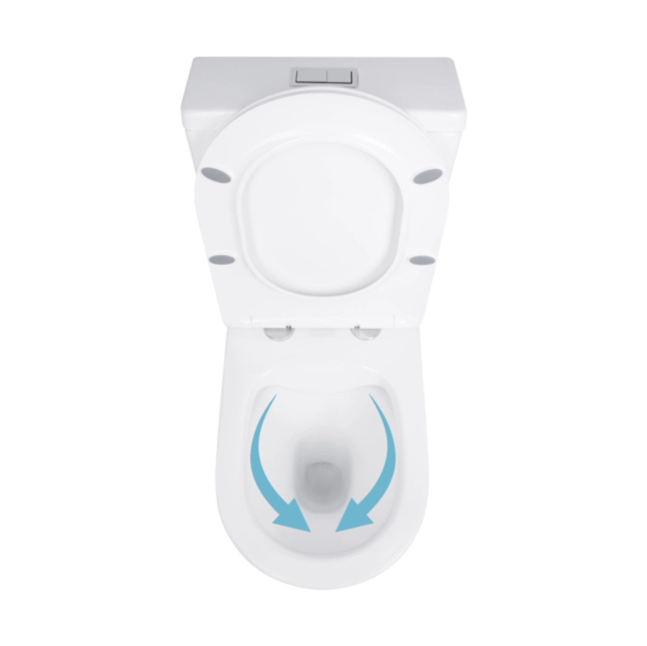 Унитаз-компакт Qtap Stork/Swan безободковый с сиденьем Soft-close QT15222178W Фото - 5