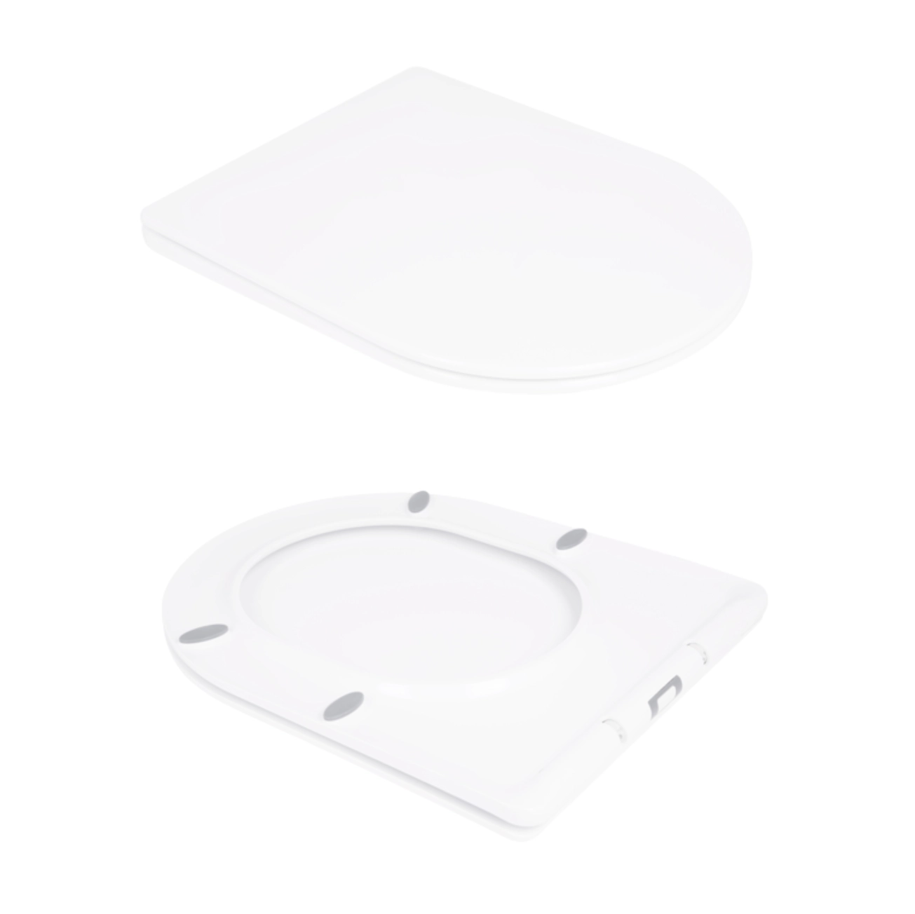 Унитаз-компакт Qtap Stork/Swan безободковый с сиденьем Soft-close QT15222178W Фото - 7