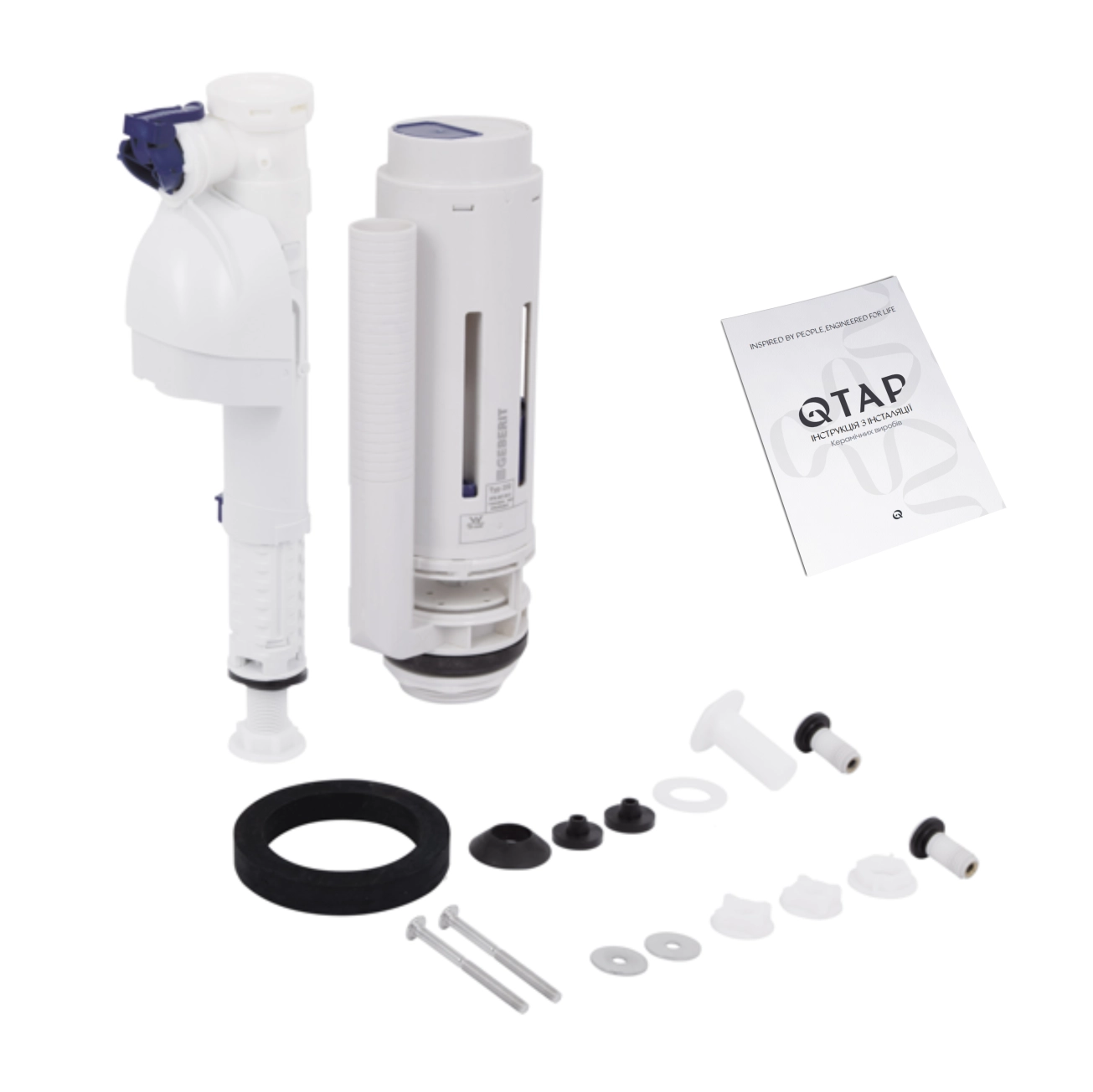 Унитаз-компакт Qtap Stork/Swan безободковый с сиденьем Soft-close QT15222178W Фото - 8