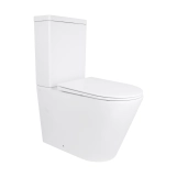 Унитаз-компакт Qtap Stork/Swan безободковый с сиденьем Soft-close QT15222178W