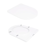 Унитаз-компакт Qtap Stork/Swan безободковый с сиденьем Soft-close QT15222178W Фото - 7