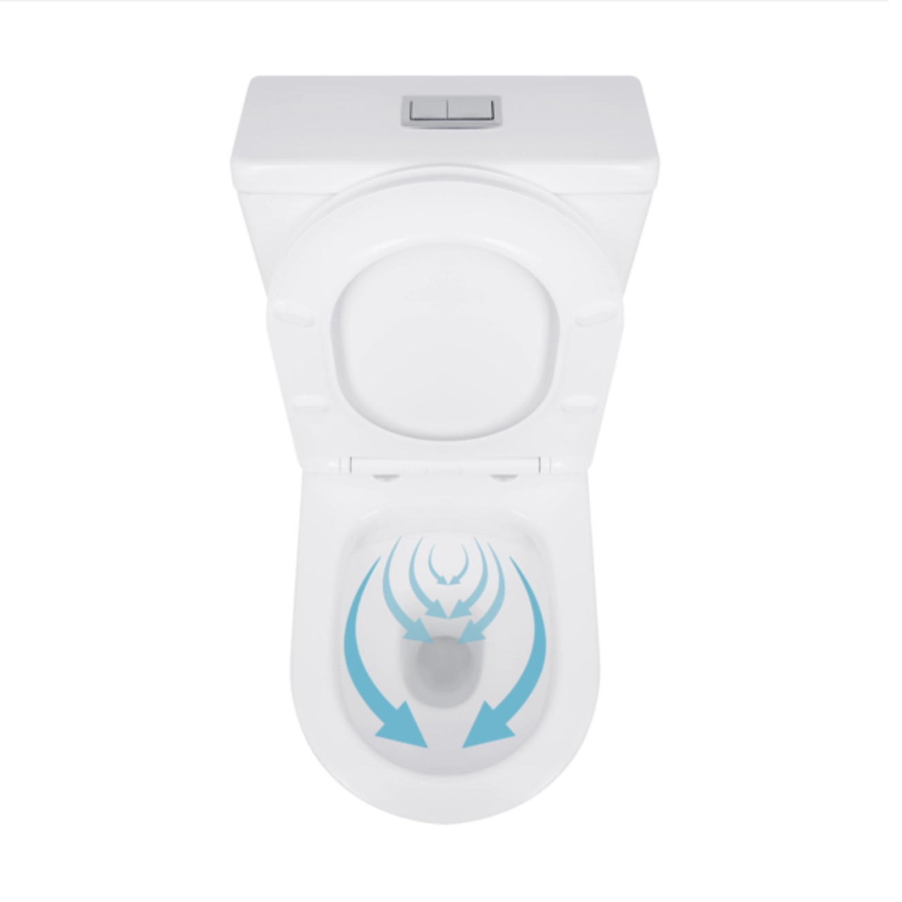 Унитаз-компакт Qtap Stork/Swan безободковый с сиденьем Soft-close QT15222179W Фото - 5