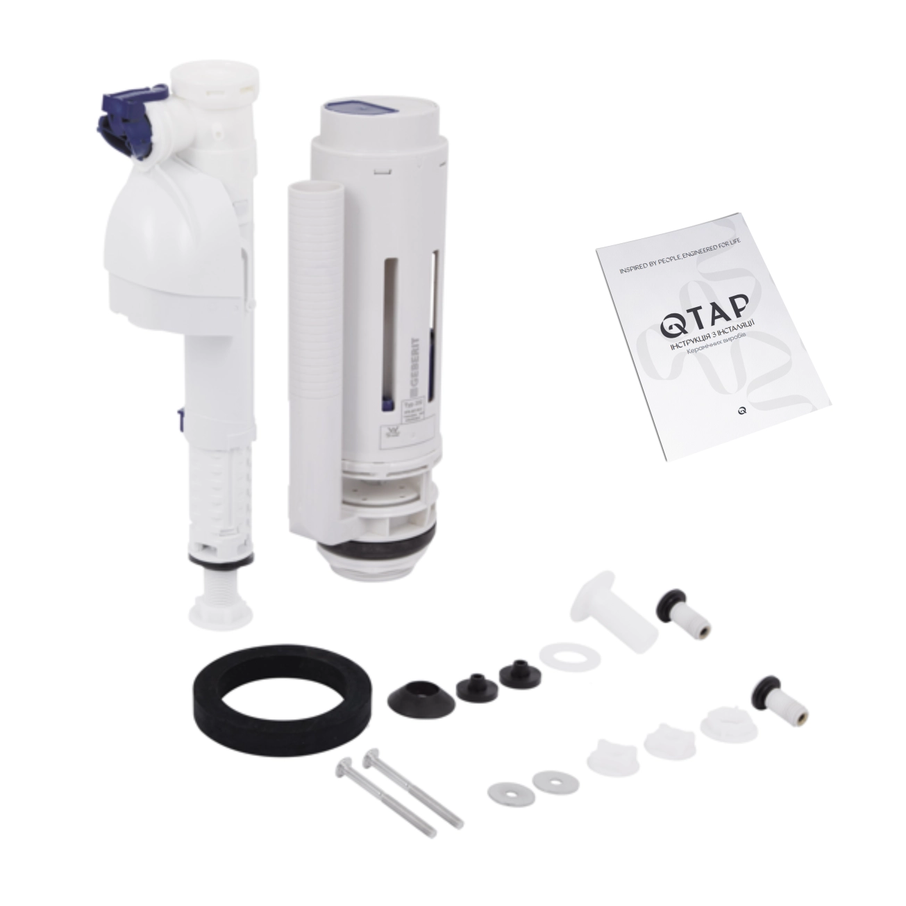 Унитаз-компакт Qtap Stork/Swan безободковый с сиденьем Soft-close QT15222179W Фото - 8