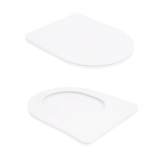 Унитаз-компакт Qtap Stork/Swan безободковый с сиденьем Soft-close QT15222179W Фото - 7