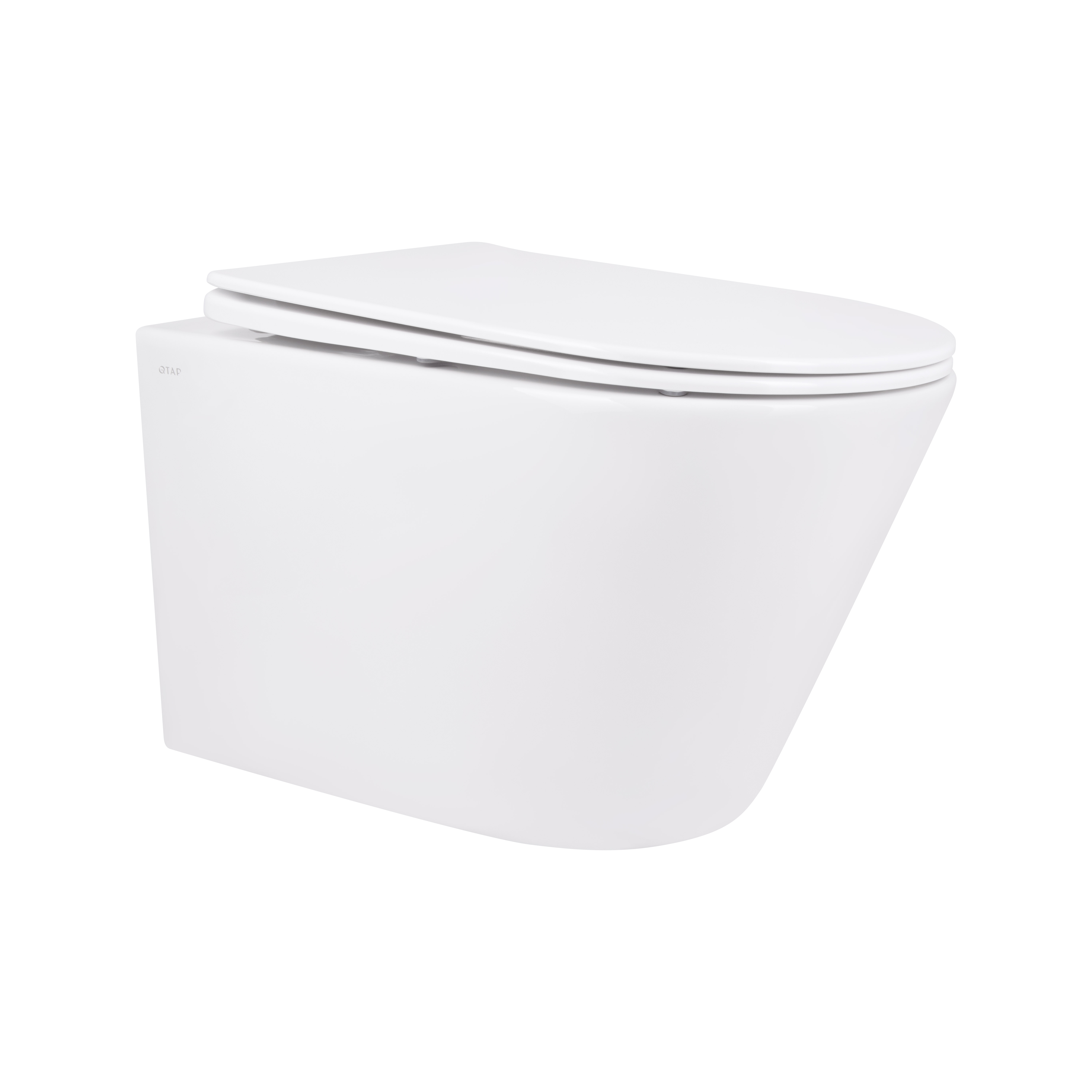 Унитаз подвесной Qtap Swan безободковый с сиденьем Soft-close QT16335178W