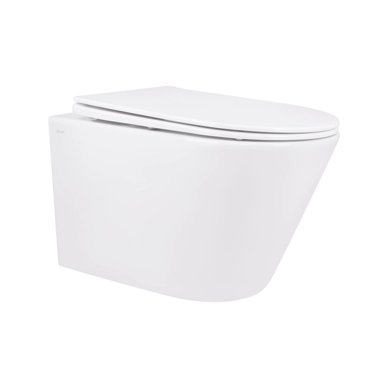 Унітаз підвісний Qtap Swan безобідковий з сідінням Soft-close QT16335178W