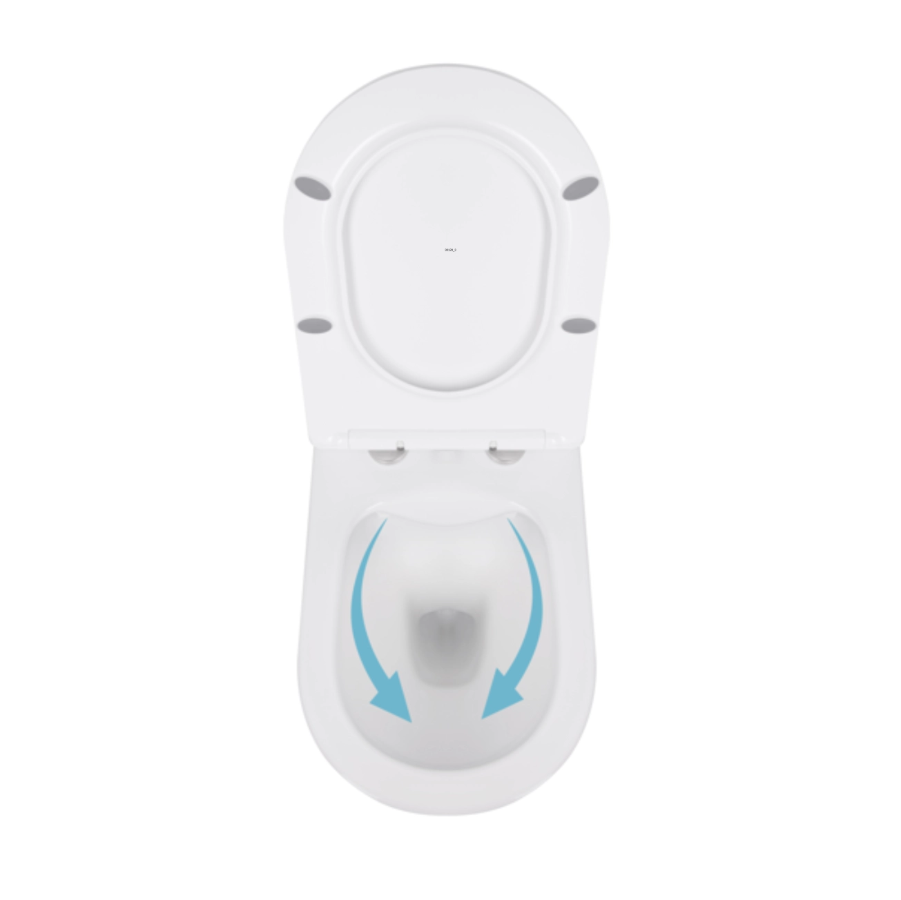 Унітаз підвісний Qtap Swan безобідковий з сідінням Soft-close QT16335178W Фото - 5