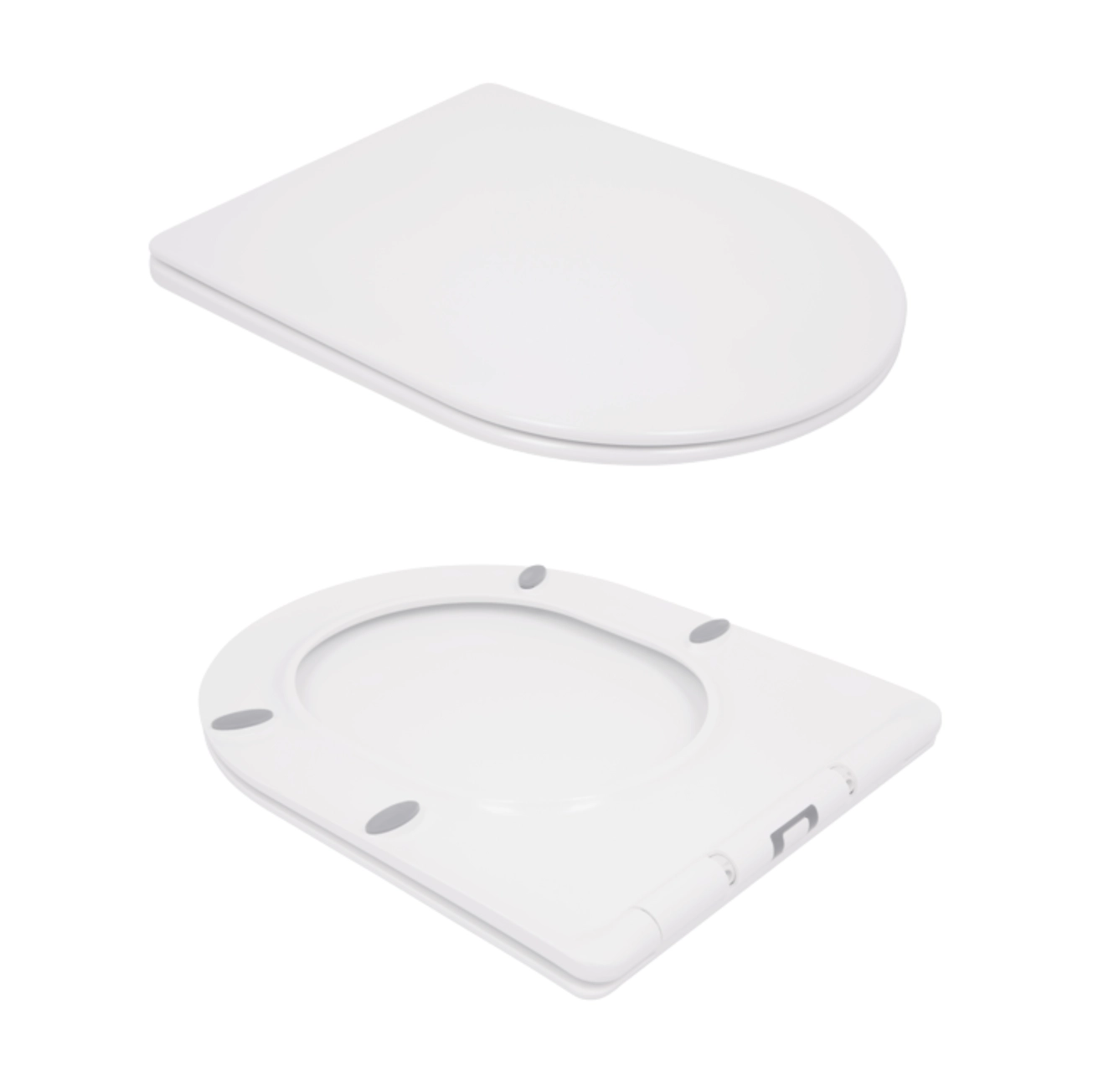 Унітаз підвісний Qtap Swan безобідковий з сідінням Soft-close QT16335178W Фото - 7