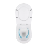 Унітаз підвісний Qtap Swan безобідковий з сідінням Soft-close QT16335178W Фото - 5