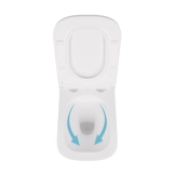 Унітаз підвісний Qtap Tern безобідковий з сідінням Soft-close QT1733052ERW Фото - 5