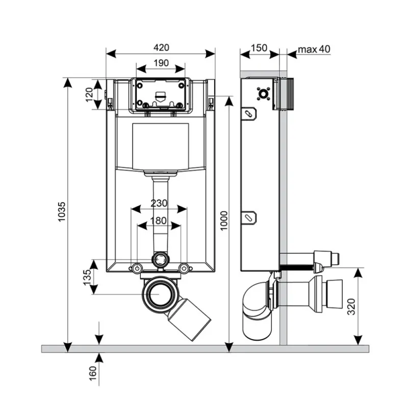 Змивний бачок прихованого монтажу для унітаза Qtap Nest QT0134M429 (SD00038763) Фото - 10
