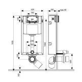Змивний бачок прихованого монтажу для унітаза Qtap Nest QT0134M429 (SD00038763) Фото - 10