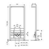 Инсталляция для биде Qtap Nest QT0155706B Фото - 1