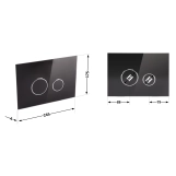 Панель змиву для унітаза Qtap Nest QT0111V1163GB Фото - 1