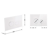 Панель змиву для унітаза Qtap Nest QT0111V1164GW Фото - 1