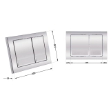 Панель змиву для унітаза Qtap Nest QT0111M06028CRM Фото - 1
