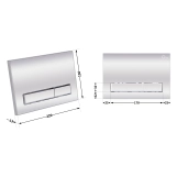 Панель змиву для унітаза Qtap Nest QT0111M08381CRM Фото - 1