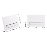 Панель смыва для унитаза Qtap Nest QT0111M08V1384W Фото - 1