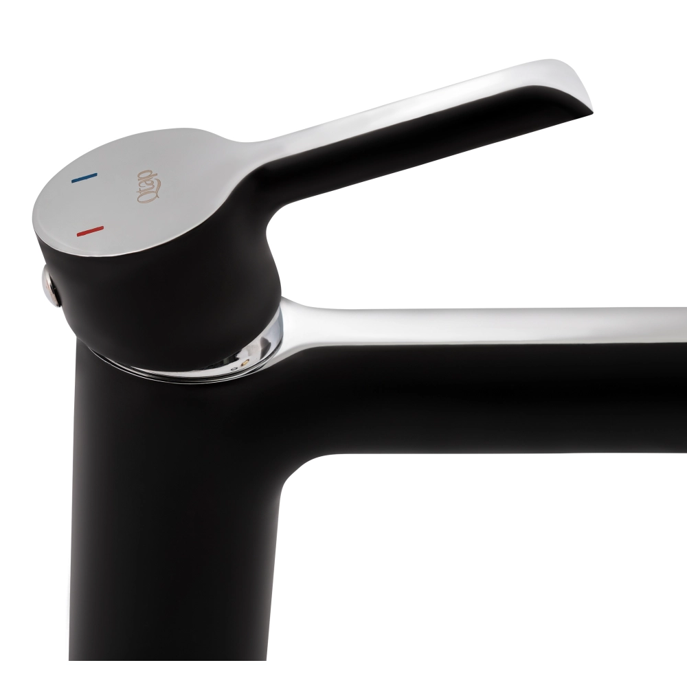Змішувач для раковини Qtap Grand QTGRABCR001F Chrome/Black Фото - 3